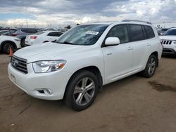 Toyota salvage cars for sale: 2009 Toyota Highlander Sport