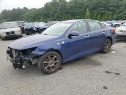 Salvage cars for sale at Exeter, RI auction: 2016 KIA Optima EX