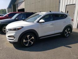 Salvage cars for sale at East Granby, CT auction: 2017 Hyundai Tucson Limited