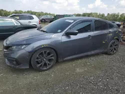 Honda salvage cars for sale: 2020 Honda Civic Sport