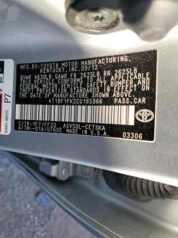 2012 Toyota Camry Base