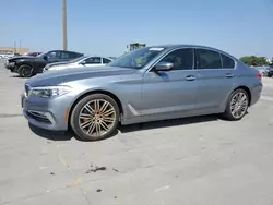 Salvage cars for sale at Grand Prairie, TX auction: 2017 BMW 530 I