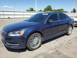 Salvage cars for sale at Littleton, CO auction: 2014 Volkswagen Passat SE