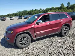 Vehiculos salvage en venta de Copart Windham, ME: 2017 Jeep Grand Cherokee Limited