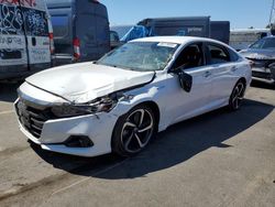 Salvage cars for sale at Hayward, CA auction: 2022 Honda Accord Hybrid Sport