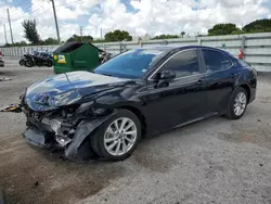 Toyota salvage cars for sale: 2021 Toyota Camry LE