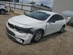 Salvage cars for sale at Spartanburg, SC auction: 2016 Chevrolet Malibu LS