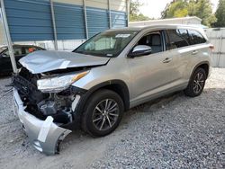 Salvage cars for sale from Copart Augusta, GA: 2018 Toyota Highlander SE