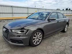 Salvage cars for sale at Dyer, IN auction: 2015 Audi A6 Premium Plus