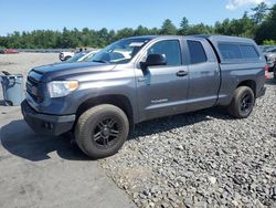 Salvage trucks for sale at Windham, ME auction: 2015 Toyota Tundra Double Cab SR