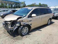 Salvage cars for sale at Spartanburg, SC auction: 2012 Toyota Sienna XLE