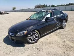 Salvage cars for sale at Anderson, CA auction: 2018 Mercedes-Benz C 300 4matic