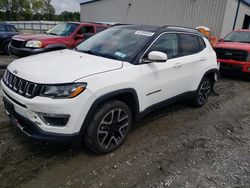 Jeep salvage cars for sale: 2018 Jeep Compass Limited