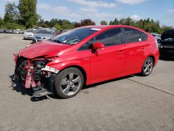 Salvage cars for sale at Woodburn, OR auction: 2015 Toyota Prius