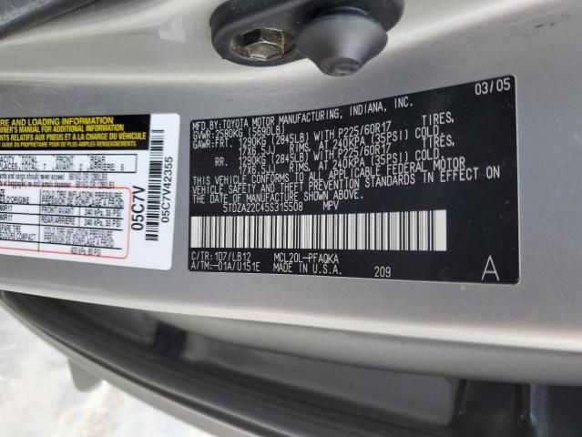 2005 Toyota Sienna XLE