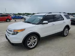 Salvage cars for sale at Arcadia, FL auction: 2013 Ford Explorer Limited