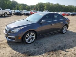 Chevrolet salvage cars for sale: 2015 Chevrolet Cruze LTZ