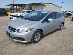 Salvage cars for sale at Temple, TX auction: 2015 Honda Civic LX