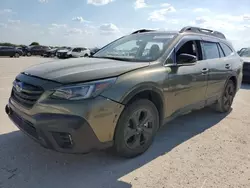 Salvage cars for sale at San Antonio, TX auction: 2021 Subaru Outback Onyx Edition XT