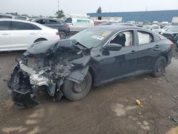 Salvage cars for sale at Woodhaven, MI auction: 2019 Honda Civic LX