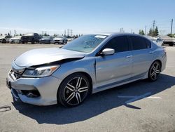 Salvage cars for sale at Rancho Cucamonga, CA auction: 2017 Honda Accord Sport