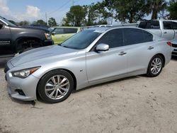 Salvage cars for sale at Riverview, FL auction: 2014 Infiniti Q50 Base