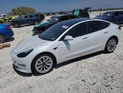 Salvage cars for sale at Taylor, TX auction: 2022 Tesla Model 3