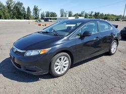 Honda salvage cars for sale: 2012 Honda Civic EXL