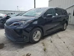 Salvage cars for sale at Dyer, IN auction: 2024 Toyota Sienna LE