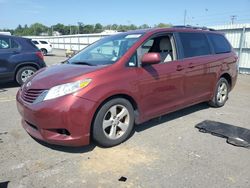 Salvage cars for sale at Pennsburg, PA auction: 2017 Toyota Sienna LE