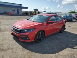 Salvage cars for sale at Mcfarland, WI auction: 2021 Honda Civic Sport