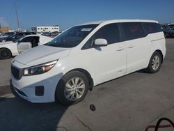 Salvage cars for sale at Grand Prairie, TX auction: 2017 KIA Sedona L