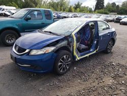 Honda salvage cars for sale: 2015 Honda Civic EX