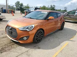 Salvage cars for sale at Pekin, IL auction: 2013 Hyundai Veloster Turbo