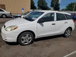 Salvage cars for sale at Moraine, OH auction: 2003 Toyota Corolla Matrix XR