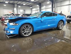 Salvage cars for sale at Ham Lake, MN auction: 2022 Ford Mustang GT