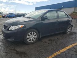 Salvage cars for sale at Woodhaven, MI auction: 2009 Toyota Corolla Base