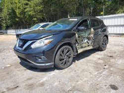 Salvage cars for sale at Austell, GA auction: 2017 Nissan Murano S