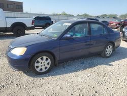 Salvage cars for sale at Kansas City, KS auction: 2003 Honda Civic EX