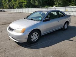 Salvage cars for sale at Glassboro, NJ auction: 2002 Honda Civic LX