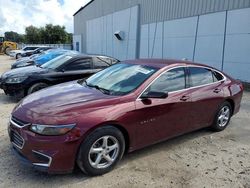 Chevrolet salvage cars for sale: 2016 Chevrolet Malibu LS