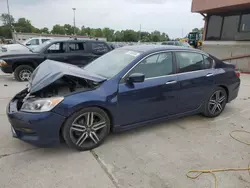 Salvage cars for sale from Copart Fort Wayne, IN: 2017 Honda Accord Sport