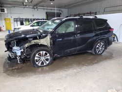 Toyota salvage cars for sale: 2021 Toyota Highlander Hybrid XLE