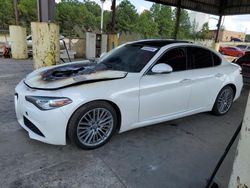 Salvage cars for sale at Gaston, SC auction: 2018 Alfa Romeo Giulia TI