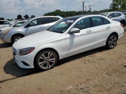 Salvage cars for sale at Hillsborough, NJ auction: 2019 Mercedes-Benz C 300 4matic