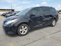 Salvage cars for sale at Grand Prairie, TX auction: 2017 Toyota Sienna LE