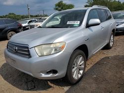 Salvage cars for sale at Hillsborough, NJ auction: 2008 Toyota Highlander Hybrid