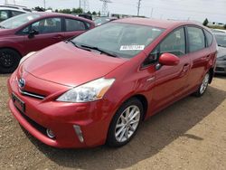 Salvage cars for sale from Copart Elgin, IL: 2013 Toyota Prius V