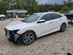 Salvage cars for sale at Houston, TX auction: 2019 Honda Civic Touring