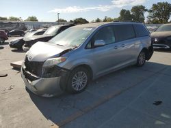 Salvage cars for sale at Sacramento, CA auction: 2011 Toyota Sienna XLE